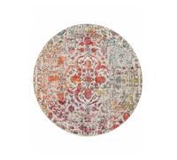 RugVista Kaleidoscope Tapis, Ø 200 cm, Multi | Rond, Poil moyen, Nettoyage à sec seulement, Oeko-Tex 100, Salle de séjour, Salle à manger, Chambre, Cuisine