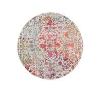 RugVista Kaleidoscope, Tapis, Tapis Modernes, Ø 150 cm, Rond, Poil Moyen, Salle de séjour, à Manger, Chambre, Cuisine, Couloir, Nettoyage Sec Seulement, Oeko_tex_100, Multi