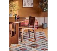 RugVista Kerala Tapis intérieur/extérieur, 200x300 cm, Rectangulaire, Poil Court, Lavage à la Main, Salon, Chambre, Patio, Balcon, Terrasse, Jardin, Résiste à l'eau et aux UV, Rouge/Multi