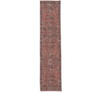 RugVista Khalifa Oriental, Tapis, Orientaux, 80 x 350 cm, Rectangulaire, Poil Ras, Salle de séjour, Chambre, Cuisine, Couloir, Lavage en Machine, Rouge