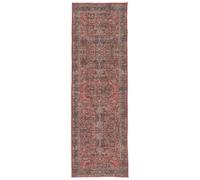 RugVista Khalifa Oriental, Tapis, Tapis Modernes, 80 x 250 cm, Rectangulaire, Poil Ras, Salle de séjour, Chambre, Cuisine, Couloir, Lavage en Machine, Oeko_tex_100, Rouge