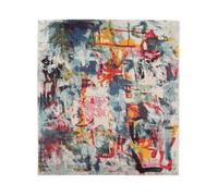 RugVista Leloudo Tapis intérieur et extérieur Moderne, 200x200 cm, Carré, Poil Moyen, Nettoyage à Sec, Salon, Chambre, Patio, Balcon, Terrasse, Jardin, Cour, Résiste à l'eau et aux UV, Multicolore