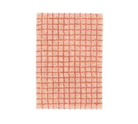 RugVista Linn, Tapis de Bain, Modernes, 90 x 60 cm, Rectangulaire, Poil Ras, Salle séjour, Chambre, Couloir, Lavage en Machine, Rose/Terracotta