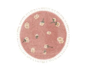 RugVista Linnea Tapis pour Enfants, Ø 150 cm, Rose