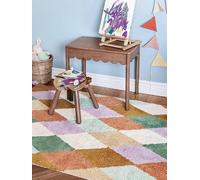 RugVista Lulu, Tapis pour Enfants, 60 x 90 cm, Rectangulaire, Poil Ras, Chambre d'enfant, Lavage en Machine, sans Produits Chimiques Dangereux, Multicolore