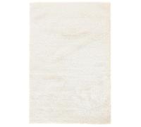 RugVista Luxe Shaggy Tapis Moderne, 160x230 cm, Rectangulaire, Poil Long, Nettoyage à Sec, Salon, Salle de séjour, Chambre, Salle à Manger, Blanc