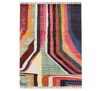 RugVista Markiz Tapis Moderne, 160x230 cm, Rectangulaire, Poil Moyen, Nettoyage à Sec, Salon, Salle de séjour, Chambre, Salle à Manger, Multi/Rose