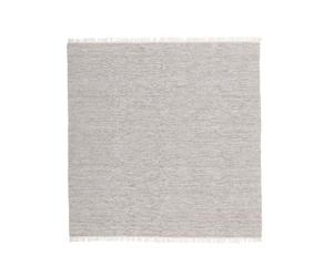 RugVista Melange, Tapis, 200 x cm, Carré, Poil Ras, Salle de séjour, à Manger, Chambre, Nettoyage Sec Seulement, Certifié Care & Fair, Gris
