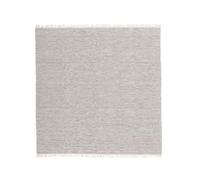 RugVista Melange, Tapis, 250 x cm, Carré, Poil Ras, Salle de séjour, à Manger, Chambre, Nettoyage Sec Seulement, Certifié Care & Fair, Gris