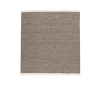 RugVista Melange Tapis Kilim Moderne, 200x200 cm, Carré, Poil Court, Nettoyage à Sec, Salon, Salle de séjour, Chambre, Salle à Manger, Fabriqué à la Main, Marron