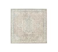 RugVista Nadia Tapis Moderne, 200x200 cm, Carré, Poil Court, Nettoyage à Sec, Salon, Salle de séjour, Chambre, Salle à Manger, Blanc crème/Greige