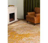 RugVista Nadia Tapis Moderne, 250x300 cm, Rectangulaire, Poil Court, Nettoyage à Sec, Salon, Salle de séjour, Chambre, Salle à Manger, Jaune