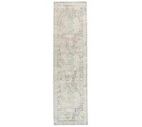 RugVista Nadia Tapis Moderne, 80x300 cm, Coureur, Poil Court, Nettoyage à Sec, Salon, Salle de séjour, Chambre, Salle à Manger, Couloir, Blanc crème/Greige