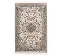 RugVista, Negar, Fait à la Machine, Tapis, Tapis Oriental, Pile Moyenne, 100 x 160 cm, Rectangle, Oeko-Tex Standard 100, Polyester, Couloir, Chambre, Cuisine, Salon, Rose Bleu