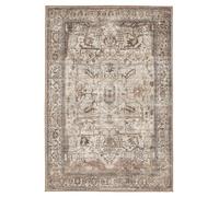 RugVista Oxana Oriental, Tapis, Tapis Modernes, 200 x 300 cm, Rectangulaire, Poil Ras, Salle de séjour, Chambre, Lavage en Machine, Oeko_tex_100, Marron/Beige
