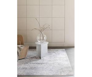 RugVista Ritz, Tapis, Tapis Modernes, 160 x 230 cm, Rectangulaire, Poil Moyen, Salle de séjour, à Manger, Chambre, Cuisine, Nettoyage Sec Seulement, Oeko_tex_100, Clair Gris