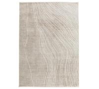 RugVista River, Tapis, Tapis Modernes, 300 x 200 cm, Rectangulaire, Poil Ras, Salle de séjour, Chambre, Cuisine, Lavage en Machine, Oeko_tex_100, Greige/Natural