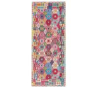 RugVista Ruva Kilim, Tapis intérieur et extérieur, Modernes, 200 x 80 cm, Rectangulaire, Poil Ras, Couloir, Porch, Lavage à la Main Seulement, Résistant aux UV, Multicolore