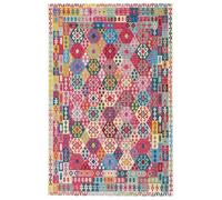 RugVista Ruva Kilim, Tapis intérieur et extérieur, Tapis Modernes, 200 x 140 cm, Rectangulaire, Poil Ras, Porch, Lavage à la Main Seulement, Résistant aux UV, Multicolore