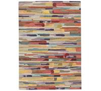 RugVista Sense, Tapis, Tapis Modernes, 140 x 200 cm, Rectangulaire, Poil Moyen, Salle de séjour, à Manger, Chambre, Nettoyage Sec Seulement, Certifié Care & Fair, Multicolore