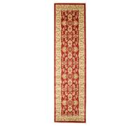 RugVista Ziegler Kaspin Tapis Ziegler/Kazak Oriental, 80x300 cm, Coureur, Poil Moyen, Nettoyage à Sec, Salon, Salle de séjour, Chambre, Salle à Manger, Couloir, Rouge