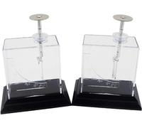 RUHEN Électromètre de Physique Outil d'expérimentation Scientifique Électroscope à Feuille Compact et léger largement utilisé pour l'éducation Physique