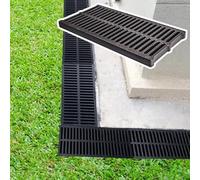 RUHEN Grille de trop-Plein pour évacuation des eaux de Pluie, utilisée pour Les espaces intérieurs, Les Cours, Les terrasses, Les garages, Les allées et Les piscines.