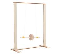 RUHEN Instrument à roulettes pivotantes, Outils pédagogiques de Physique, modèle Scientifique d'électricité, modèle d'expérience Scientifique de gravité, kit d'expérience Scientifique en Bois Beige