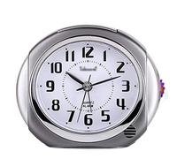 RUHEN Réveil 4" sans tic-tac avec rétroéclairage Silencieux sans tic-tac analogique à Quartz fonctionnant sur Batterie