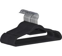 Ruhhy 22536 Bretelles avec housse en velours 20 pcs, noir