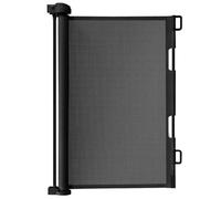 Ruhhy Barrière de protection d'escalier, extensible, 13 à 140 cm, hauteur : 85 cm, noire, 85 cm