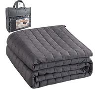 Ruhhy Couverture lestée pour adulte - 200 x 150 cm - 6/8 kg - Perles de verre - 19533 - Taille : 6 kg