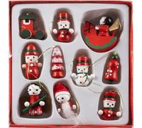 Ruhhy ornements/pendentifs de sapin de Noël 10 pcs. 22943 AKCE