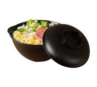 Ruhnjyg Bol à nouilles instantanées pour micro-ondes - Bol de cuisson Ramen avec couvercle et poignée pour desserts, petits déjeuners et soupes | Passe au lave-vaisselle, au micro-ondes et au four -