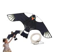 Ruhnjyg Cerf-Volant Anti-Oiseaux, Grand Cerf-Volant, Protection de la Ferme - avec Manche télescopique