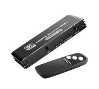 Ruhnjyg Commutateur d'interface multimédia haute définition | Commutateur 4K @ 120 Hz avec télécommande | Adaptateur professionnel Plug and Play pour système de présentation de projecteur