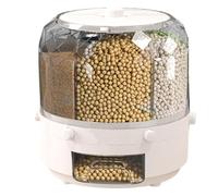 Ruhnjyg Distributeur de céréales, stockage de céréales | Conteneur de stockage de riz de grande capacité - Réservoir de stockage, conteneurs de stockage d'aliments secs pour céréales, céréales et soja