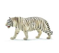 Ruhnjyg Figurines De Tigre Blanc | Figurine De Jouet De Vie Sauvage Blanche, Jouets Éducatifs d'animaux Rares Adaptés À La Décoration De La Maison, Décoration De Gâteau, Cadeau d'anniversaire