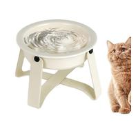 Ruhnjyg Gamelle interactive en céramique pour chien | Mangeoire à vaisselle avec support en fer pour salle à manger, intérieur, voyage, maison, extérieur, appartement, cuisine, alimentation saine pour