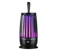 Ruhnjyg Lampe Anti Moustique, Lampe Insecte-Moustique Rechargeable Électronique Portable USB Zapper, Attrape-Insectes Mural Extérieur/intérieur pour La Maison, La Cuisine, Le Camping