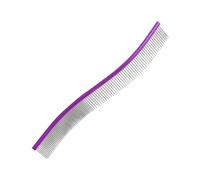 Ruhnjyg Peigne démêlant pour chiens - Peigne incurvé en métal pour la perte de poils d'animaux domestiques, peignes pour chien pour le toilettage des chiens, brosse à gribouiller, démêler pour chiens