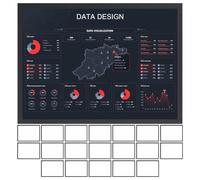 Ruhnjyg Porte-panneau magnétique | Cadres magnétiques pour tableau blanc - Porte-documents A4 pour quotidiens, instructions de sécurité, annonces, horaires de classe, responsables de bureau