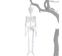 Ruhnjyg Squelettes pour Halloween | Modèle d'os phosphorescents de 1,5 m | Décoration intégrale à suspendre - Pour fête, bar, cour, jardin, maison hantée, extérieur, cimetière