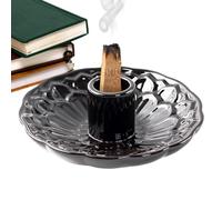 Ruhnjyg Support de Sauge pour brûler, Bol de Purification pour la Sauge - Bol rétro de Tache de Sauge Blanche - Bol de Sauge pour gymnases, Zones de Lecture, Porte-encens Portable pour brûler