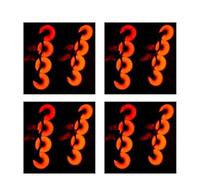 RUHTEUO 2/4 pièces Roues de Patin à alignées Flash 90A Roue Patinage d'éclairage 80 76 72 68 Chaussures roulettes coulissantes pour Le Patinage en Quad(Style E 4pcs)