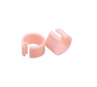 RUHTEUO Anneau de Pied Pigeon d'oiseau, diamètre intérieur 8mm, dix Couleurs sans Texte, léger, liberté d'action, Anneau volaille, Transport d'oiseaux, 100 pièces(Pink 100pcs)