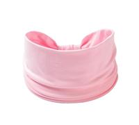 RUHTEUO Bande élastique large côté femme Yoga bandeaux couleur unie sport bandeau de cheveux cravate Bandanas bandeau chapeaux Turbans(Ff258-9 light pink)