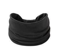RUHTEUO Bande élastique large côté femme Yoga bandeaux couleur unie sport bandeau de cheveux cravate Bandanas bandeau chapeaux Turbans(Ff258-5 black)