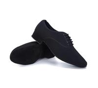 RUHTEUO Baskets de Jazz modernes for hommes, chaussures professionnelles noires Oxford for Salsa latine supérieure, talons bas, danse for salle bal Tango pour Jazz Latin Rumba Cha Cha,Aptitude(40)