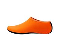 RUHTEUO Chaussures aquatiques for adultes, combinaisons de plongée, chaussettes, piscine, plage, natation, surf, respirantes, 1 paire pour Hommes Femmes Snorkeling(Orange,L)
